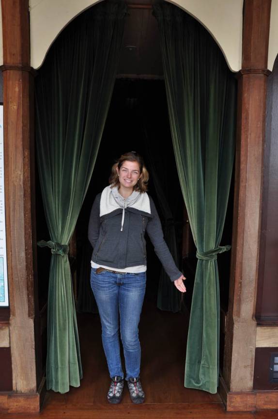 Entrada do Teatro São João, na Lapa, no Paraná